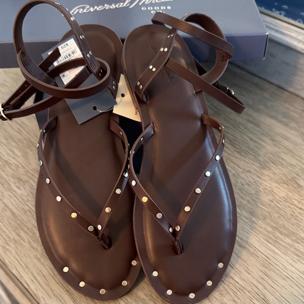 Universal Thread Dark Brown Studded Sandals